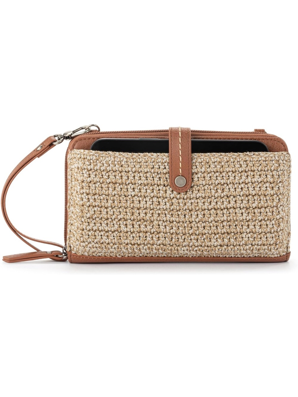 The Sak Bamboo Woven Smartphone Crossbody Bag & Convertible Wristlet - New